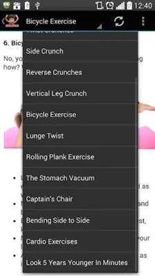 Belly Fat Exercises android App screenshot 3